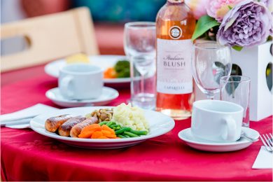 Traditional Sausage and Vegetable Lunch
